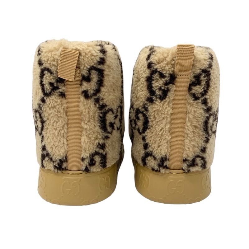 グッチ GUCCI ブーツ ショートブーツ 靴 シューズ ムートン ブラウン