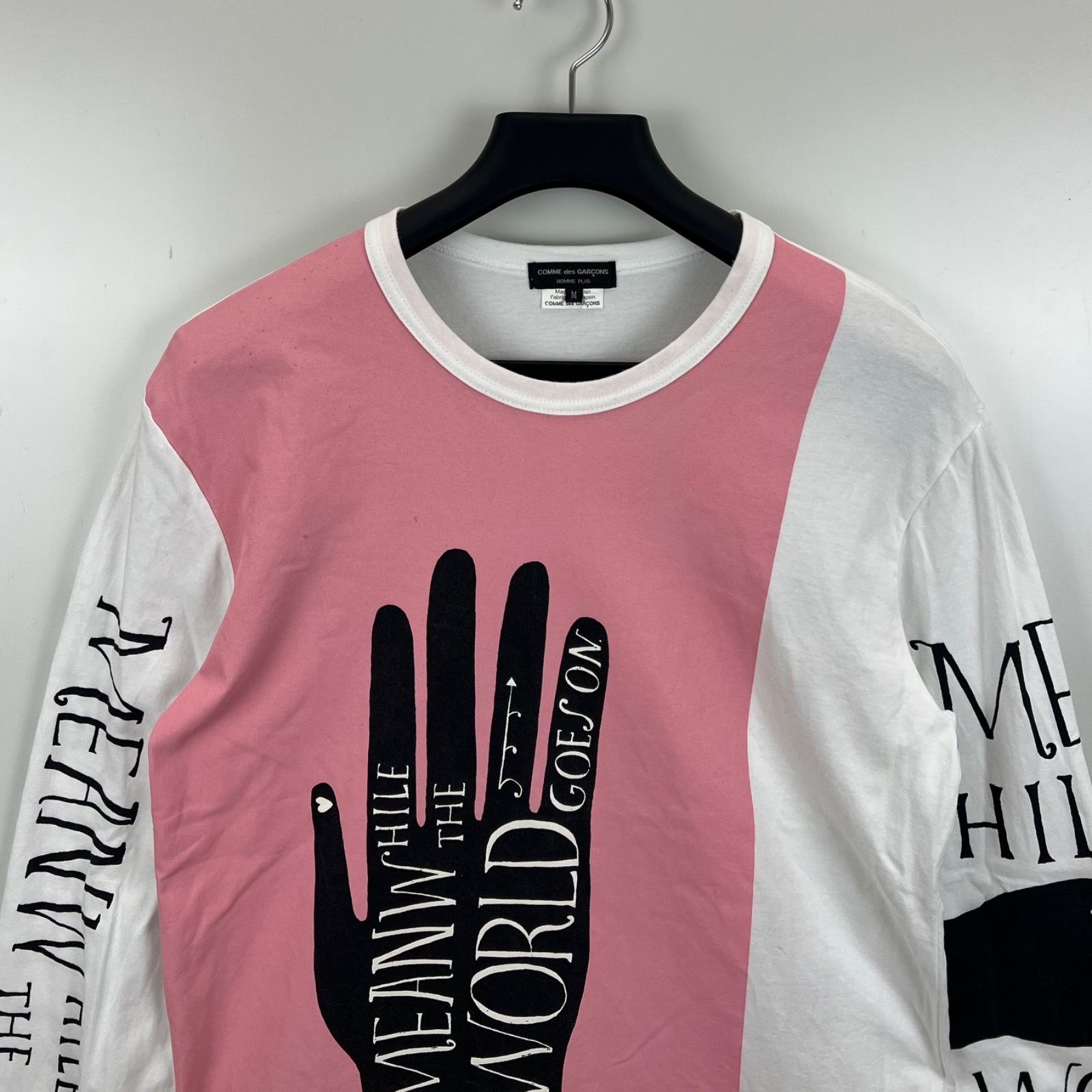 COMME des GARCONS HOMME PLUS CDG AD2018 MEANW print L/S Tee