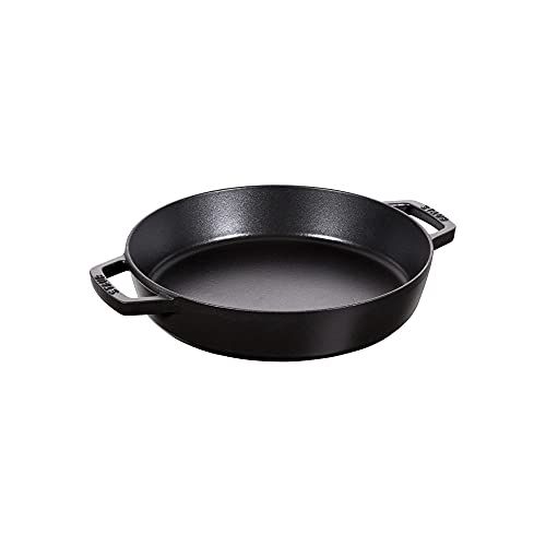 ストウブ(Staub) 美品使用一度のみブラック 20cm 両手 新品】ストウブ(Staub) 「 両手フライパン ブラック 20cm