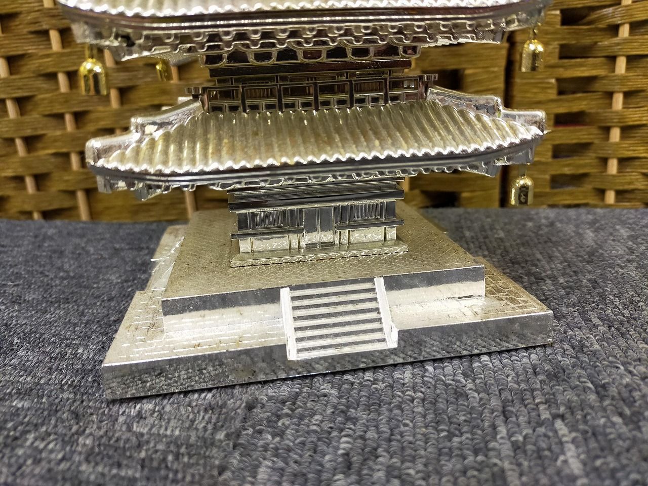 五重塔 プラスチック製 置物 昭和レトロ 和風インテリア 観光土産 模型