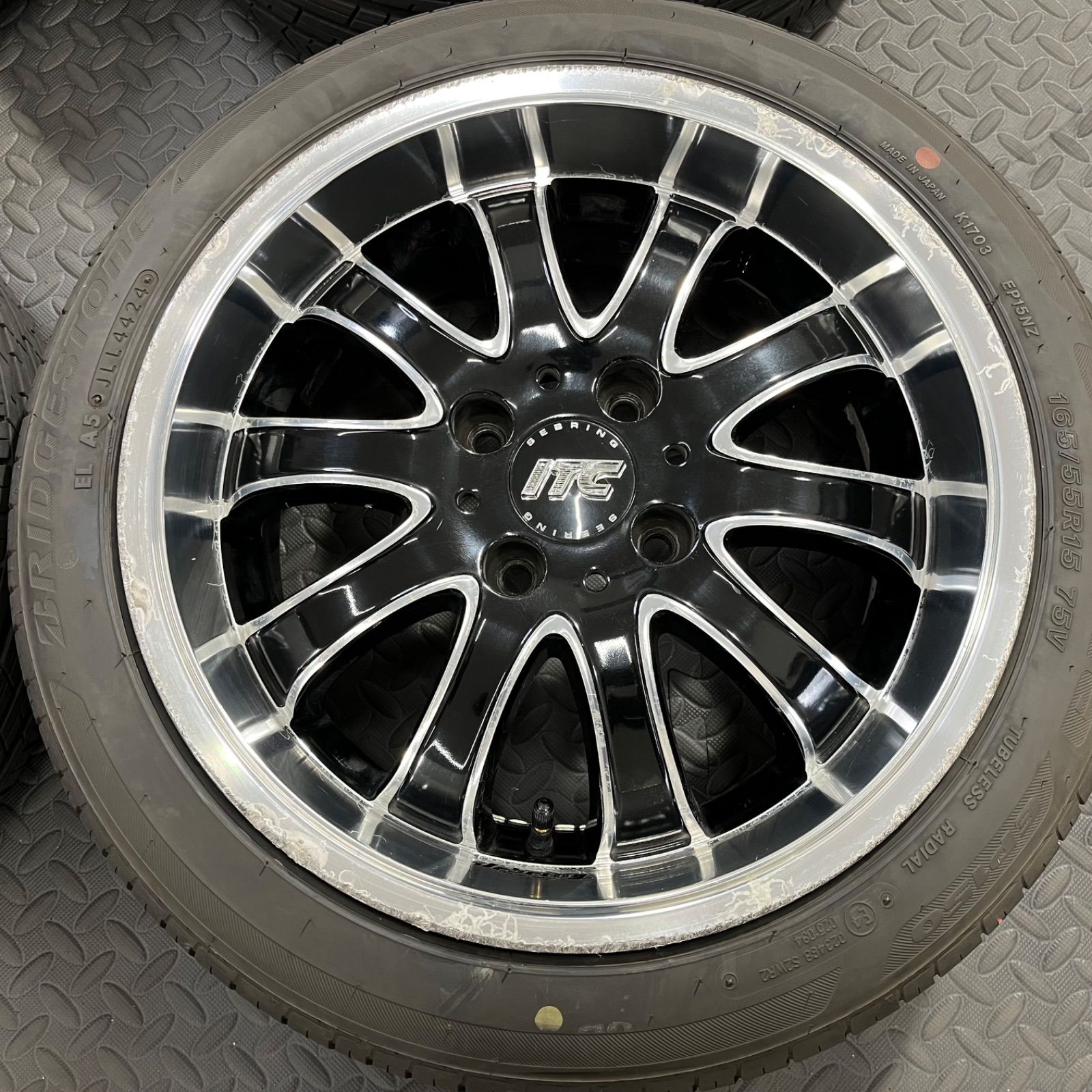 21/24年製 165/55R15 BS エコピアEP150 RAYS ITC-SPORT タント N-BOX