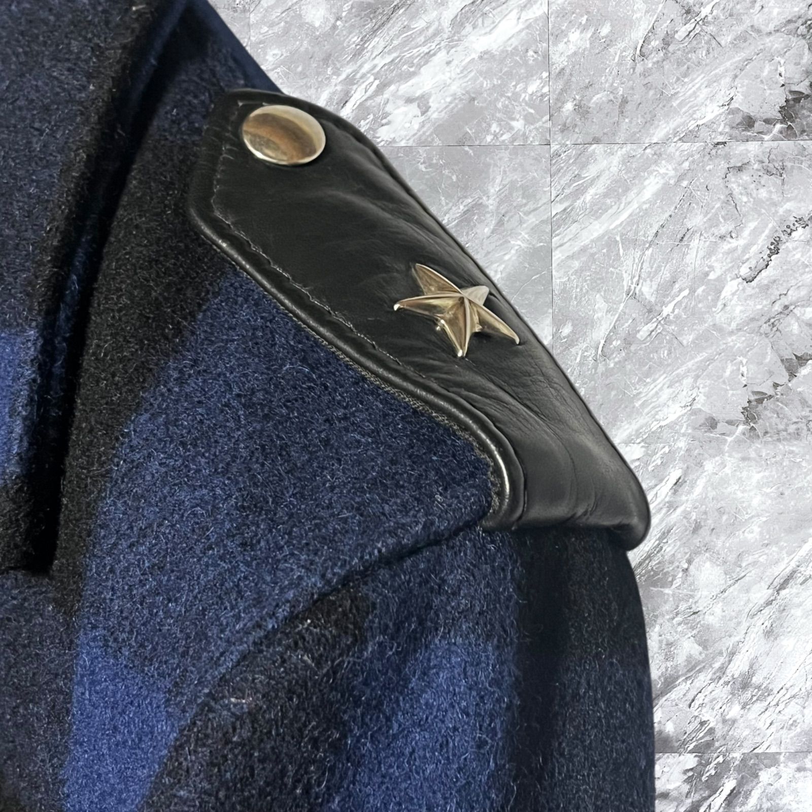 Schott ショット ダブルライダースジャケット チェック ウール