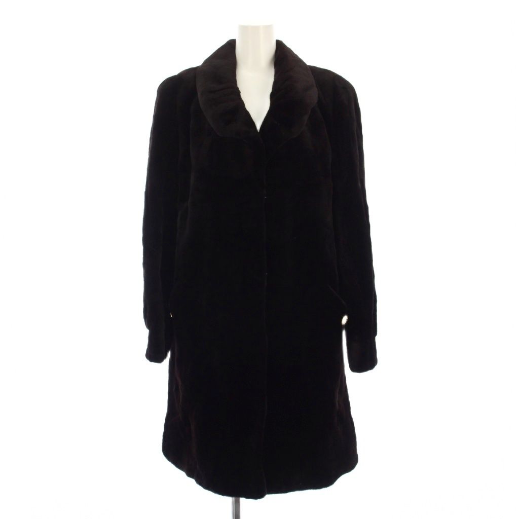 サガミンク SAGA MINK 銀サガ 毛皮 ファーコート シェアード F ダーク