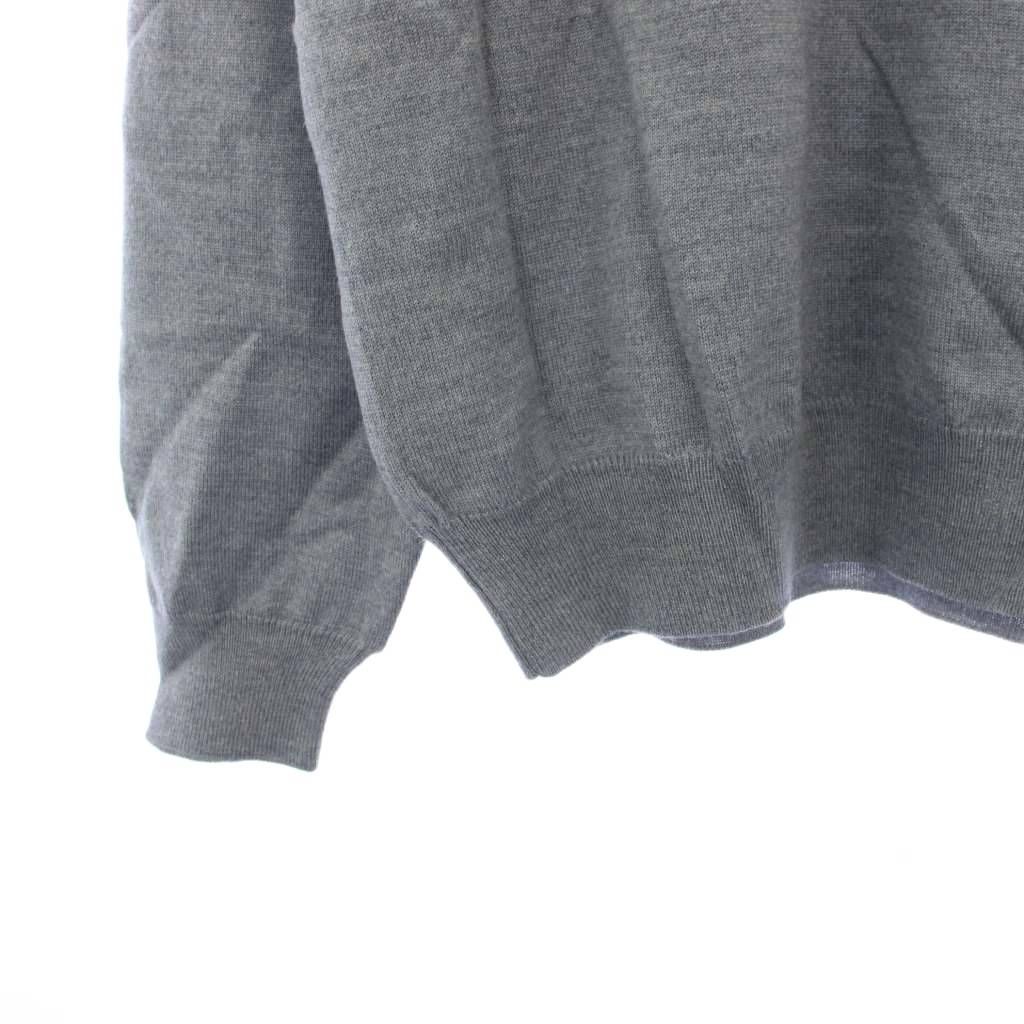 ヒューゴボス HUGO BOSS ニット セーター ハーフジップ 50 グレー /KH