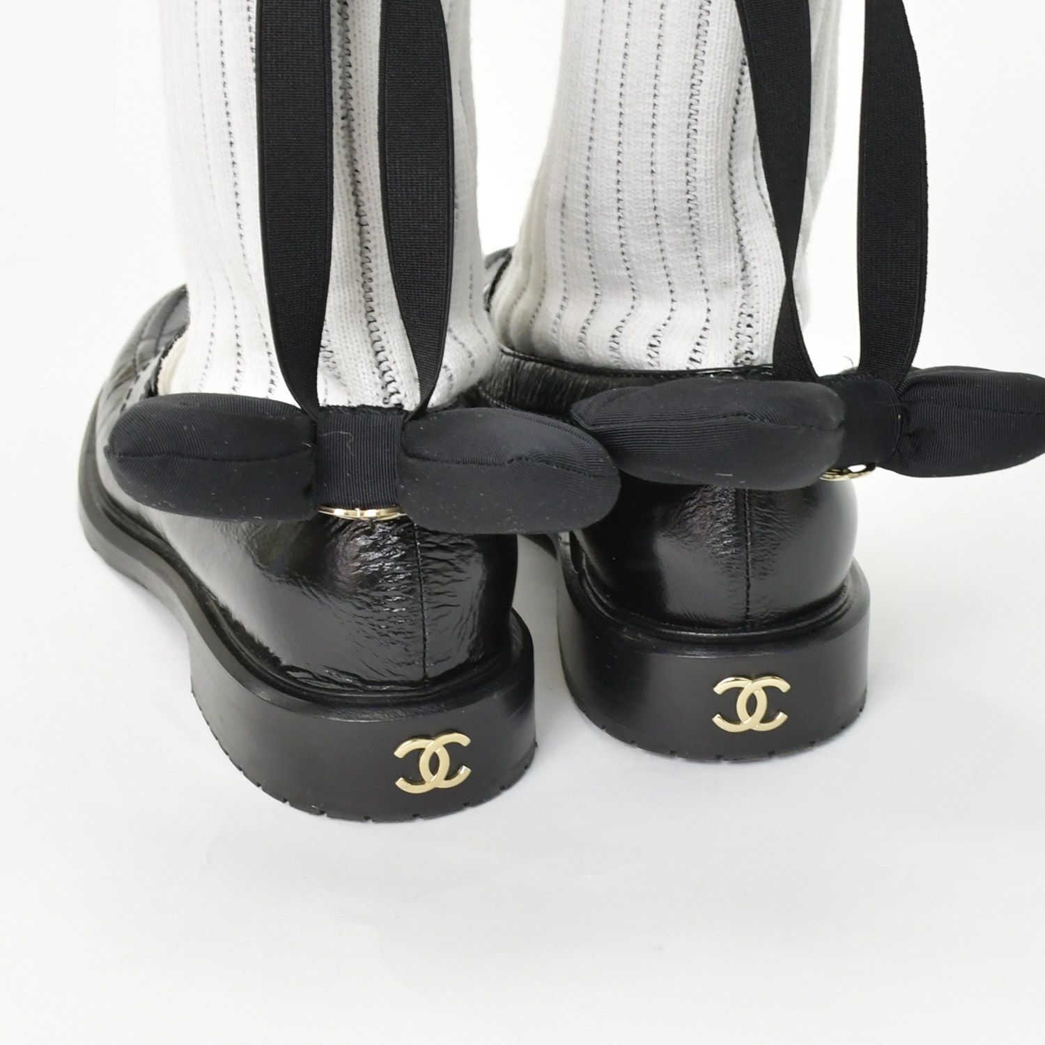 極美品 CHANEL シャネル ローファー 革靴 G45410 サイズ38C ココマーク 