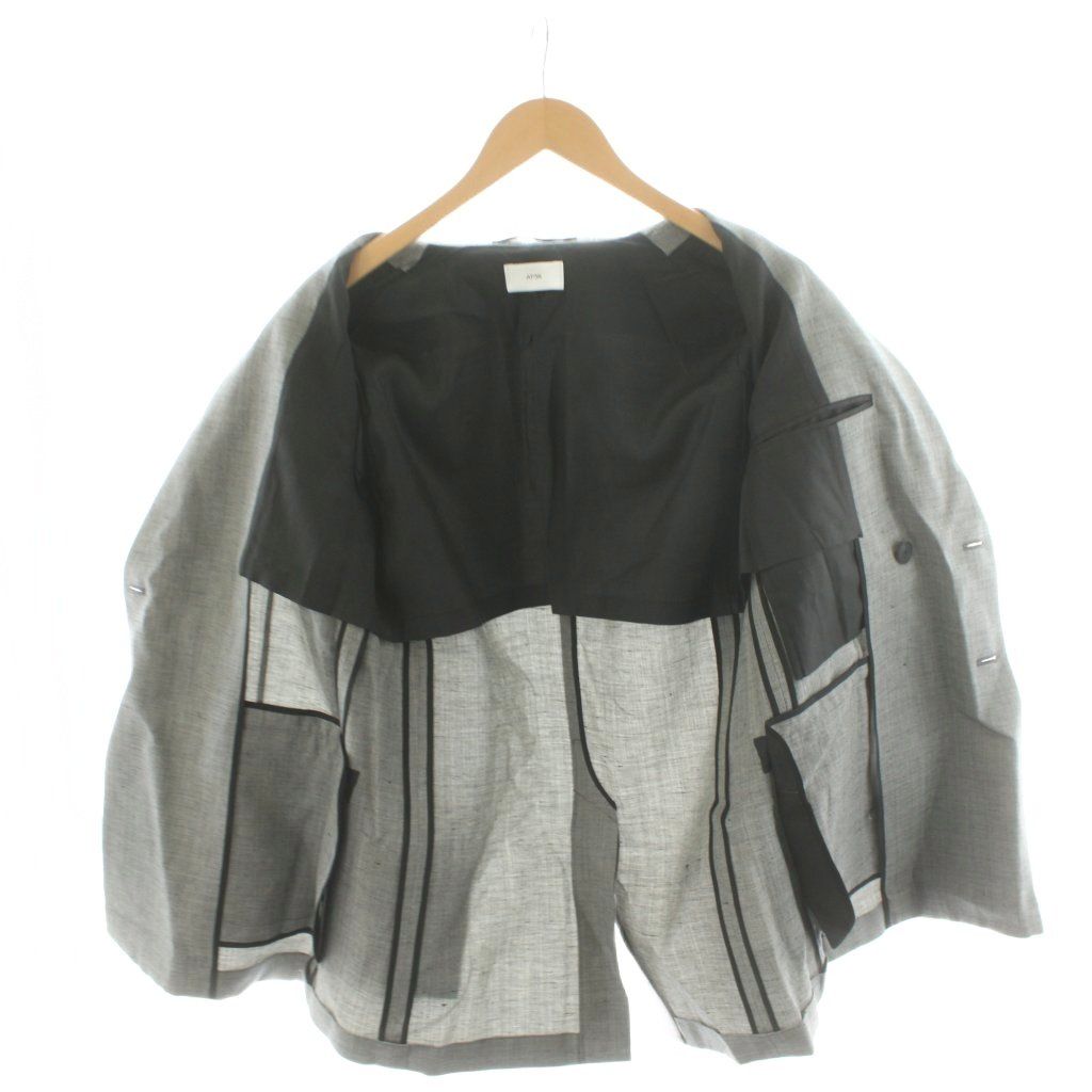 エイトン ATON 24SS WOOL LINEN SHARKSKIN スーツ セットアップ