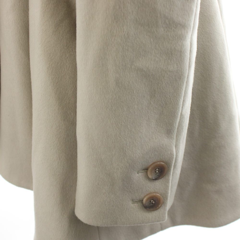 コラム COLUMN ウエストタックショートコート ノーカラーコート ウール  