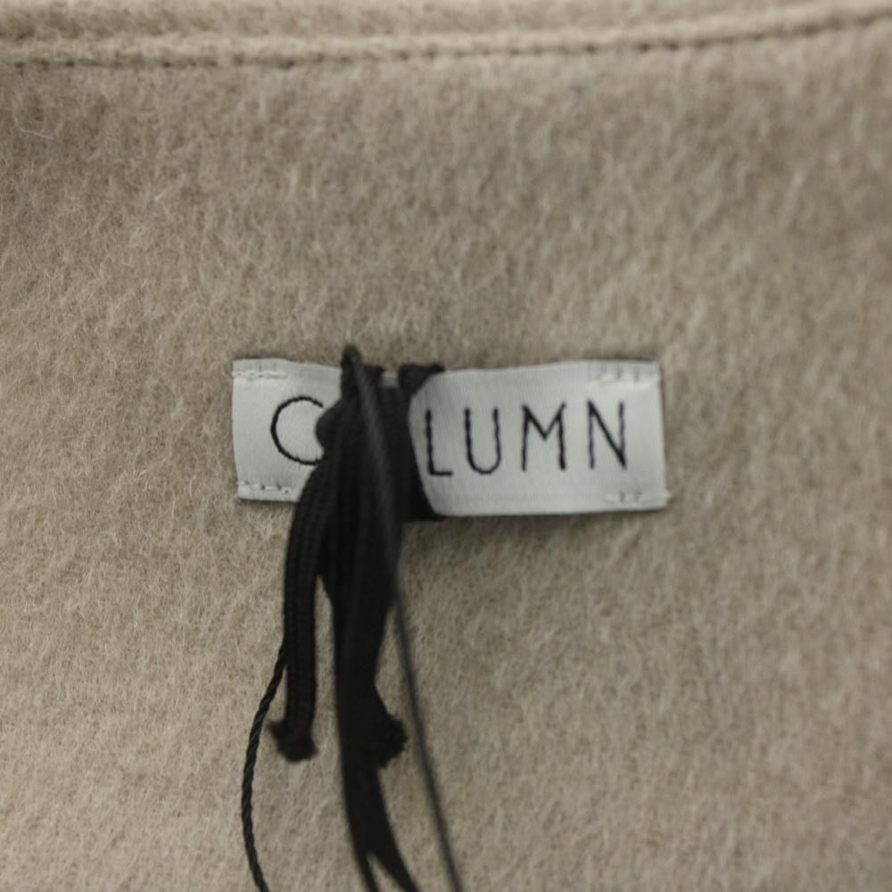 コラム COLUMN ウエストタックショートコート ノーカラーコート ウール  