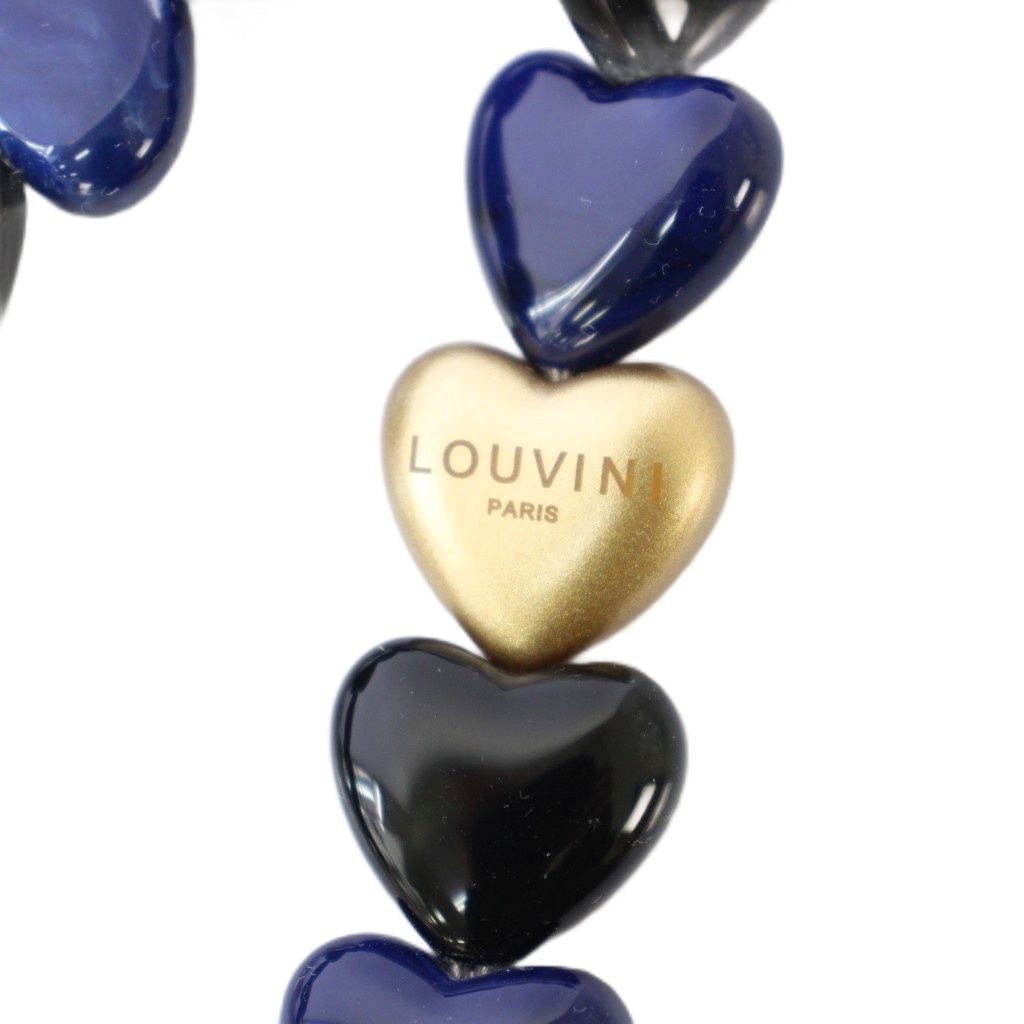 ルヴィニ LOUVINI スマホショルダーストラップ ハートチェーン バイ