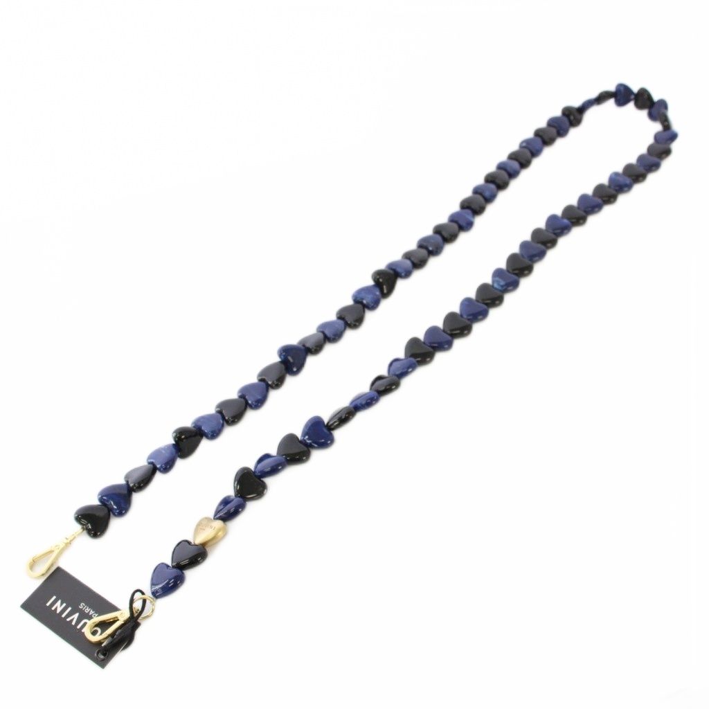 ルヴィニ LOUVINI スマホショルダーストラップ ハートチェーン バイ