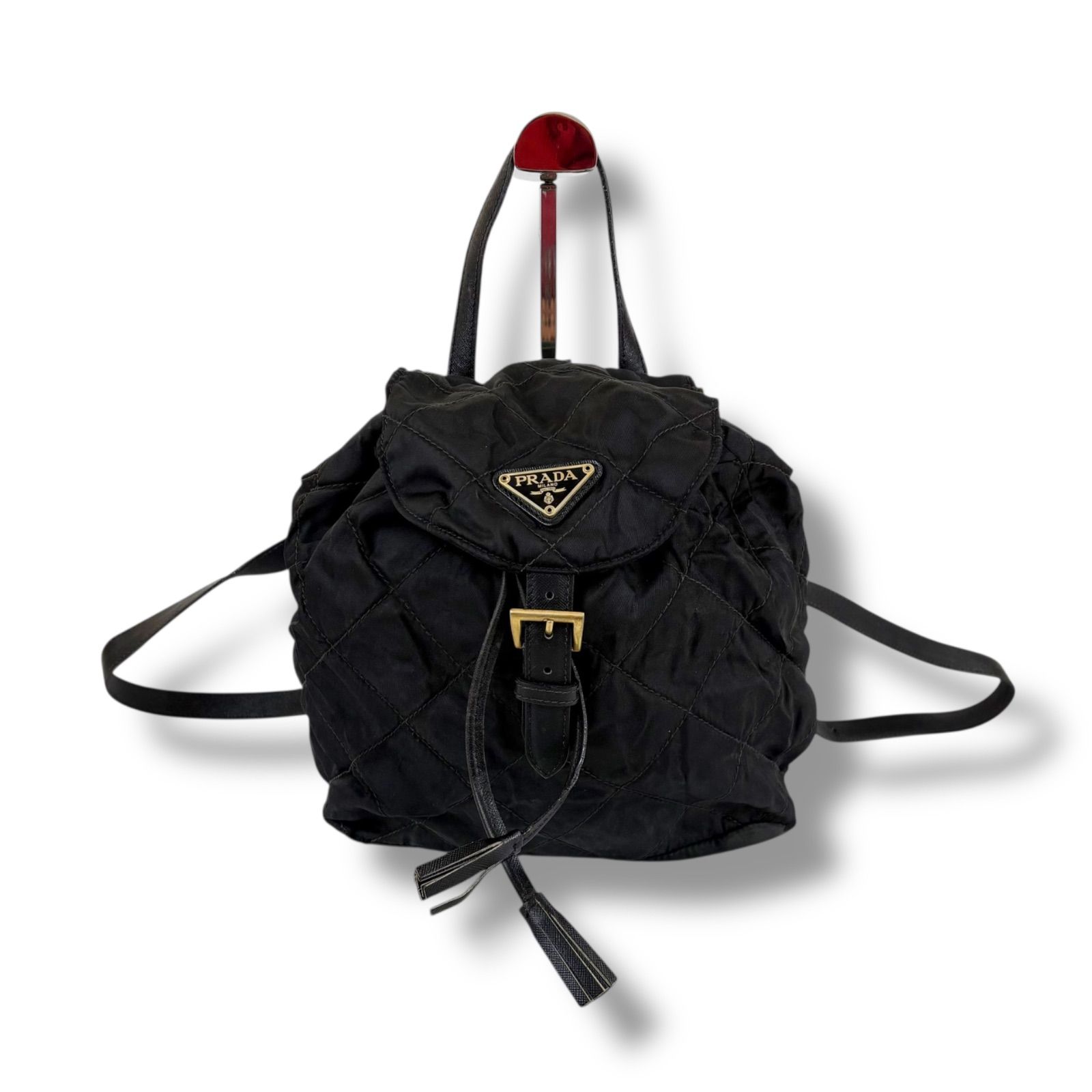 プラダ PRADA トライアングルロゴ キルティング リュックサック バック