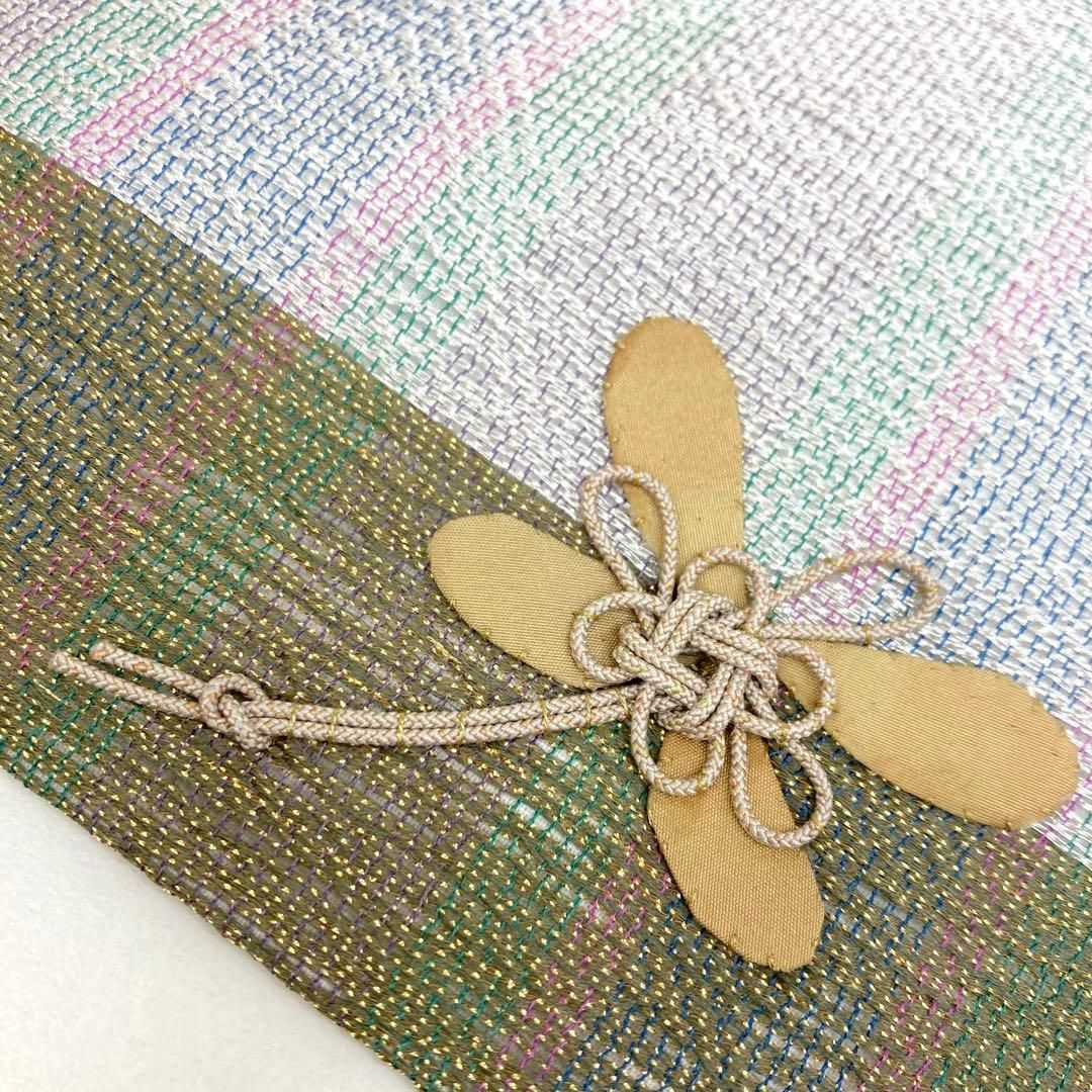 着物と帯 時流】N25858◇正絹 九寸名古屋帯◇刺衲 とんぼ 未使用品