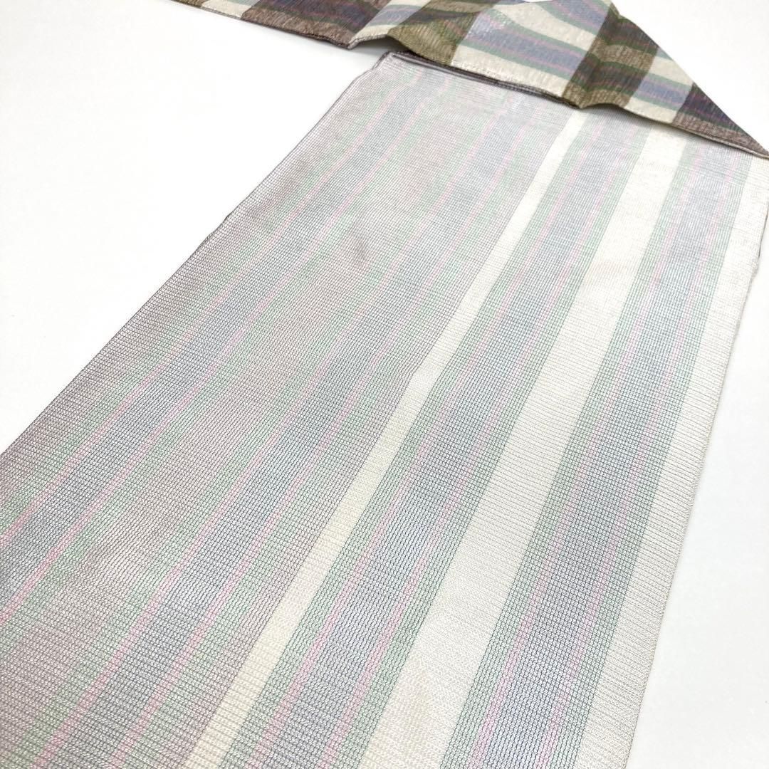 着物と帯 時流】N25858◇正絹 九寸名古屋帯◇刺衲 とんぼ 未使用品