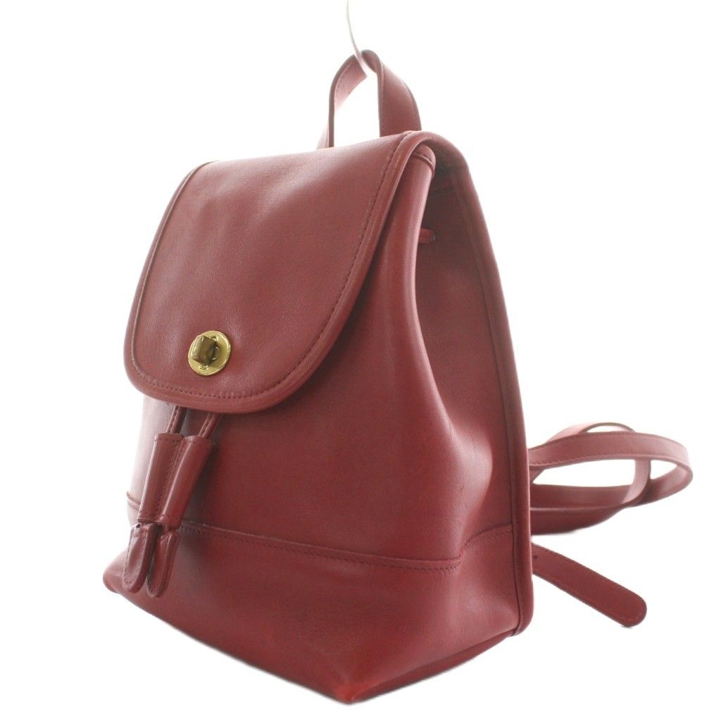 コーチ COACH オールドコーチ リュックサック デイバッグ レザー 赤