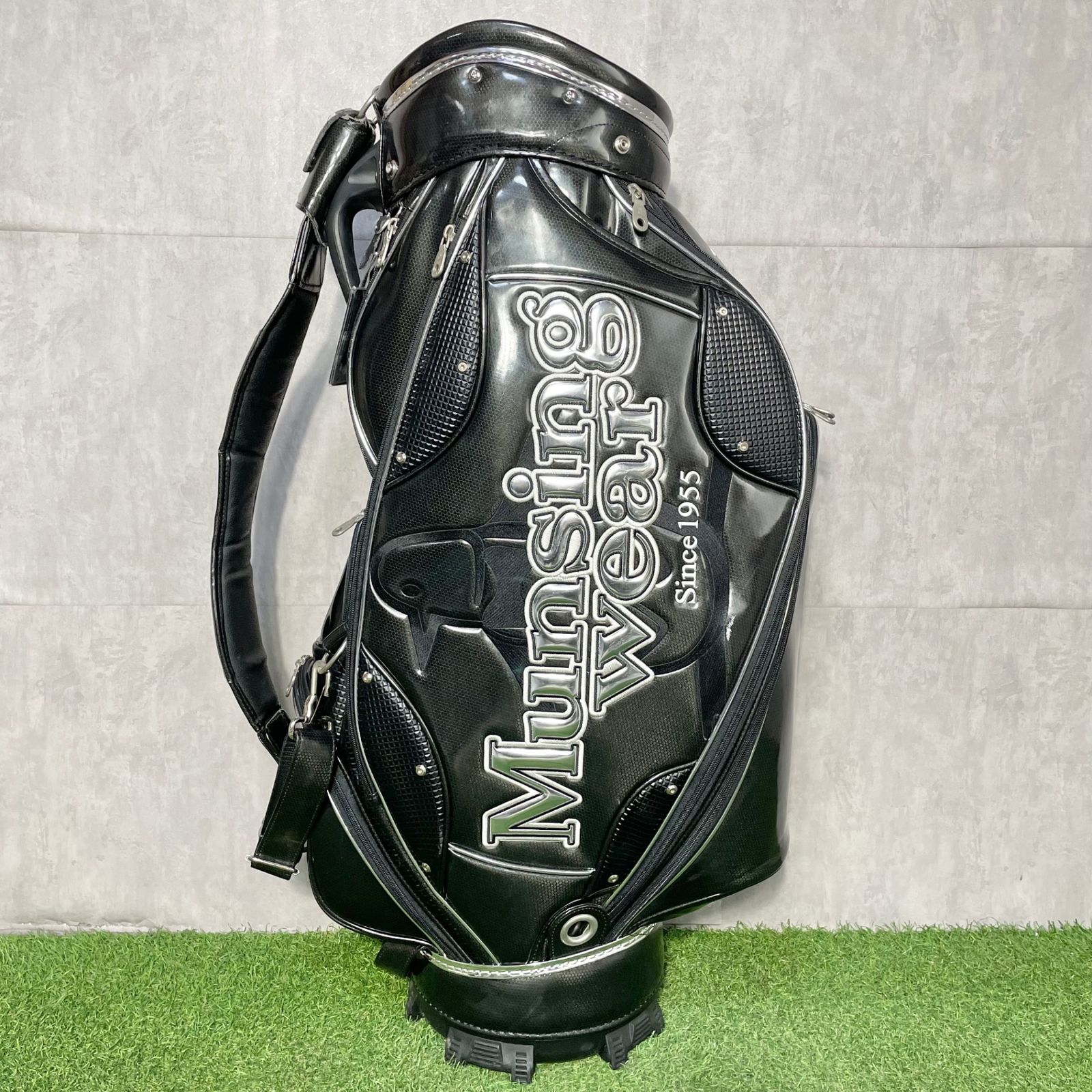 限定品☆Munsingwear エナメル ゴルフバッグ ネイビー 楽天市場