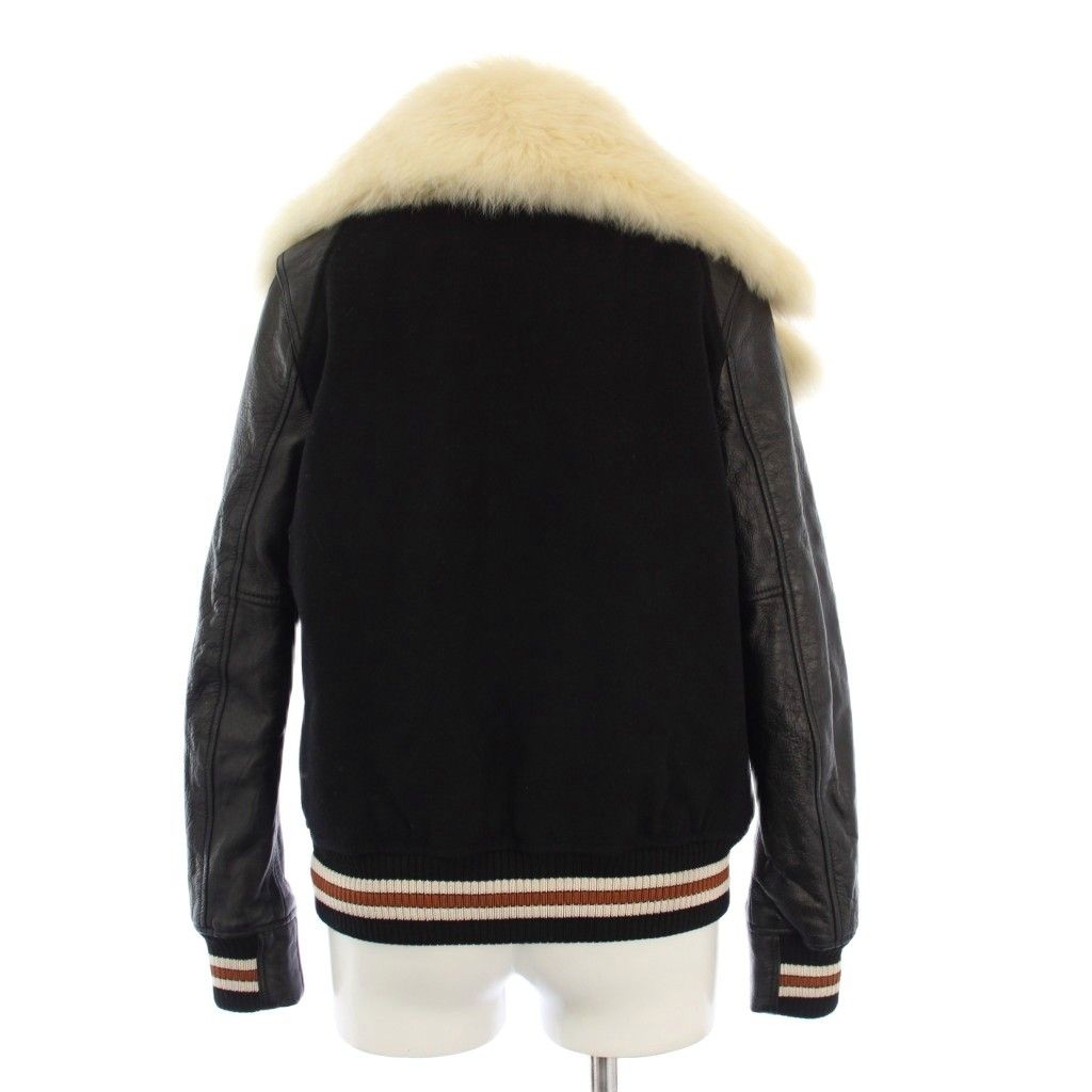 コーチ COACH スタジャン ジャケット ブルゾン ファー レザー ウール 2  