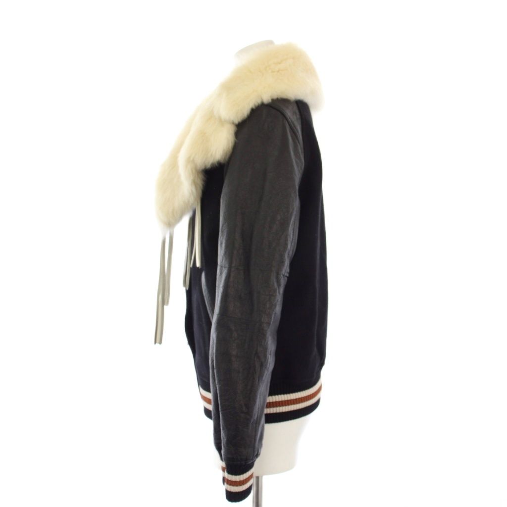 コーチ COACH スタジャン ジャケット ブルゾン ファー レザー ウール 2  