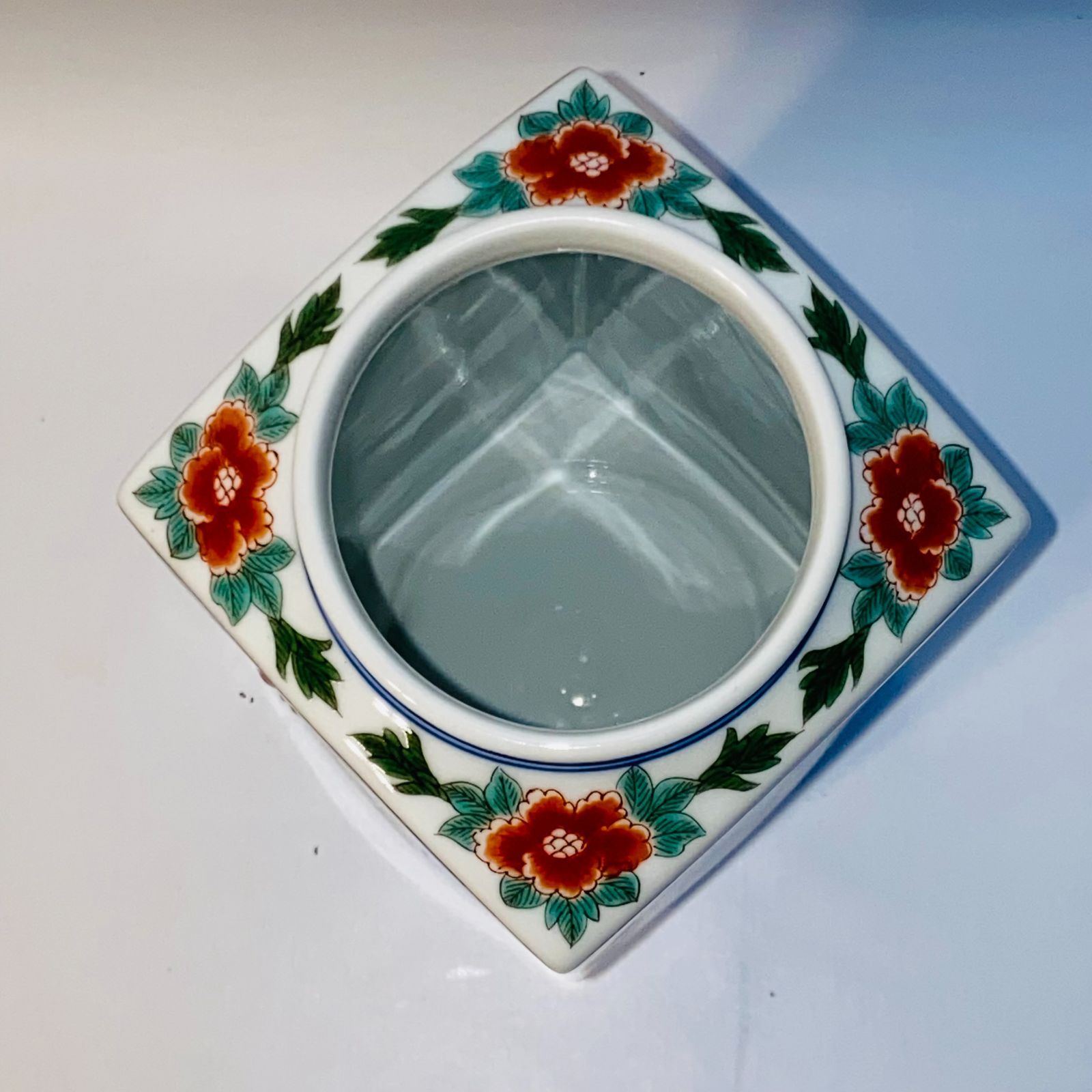 昭和レトロ 有田焼 染付け 花柄 フラワー 花瓶 花器 華道 フラワーベース2点 昭和レトロ 有田焼 染付け 花柄 フラワー 花瓶 花器 華道 フラワー