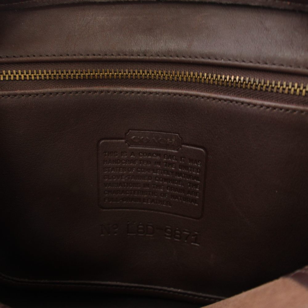 コーチ COACH ミニボストンバッグ ハンドバッグ レザー 茶 9871 /KH  