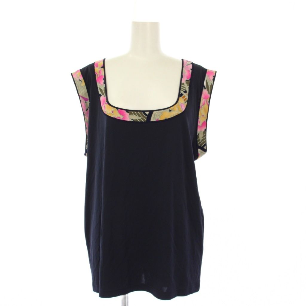 レオナール LEONARD PARIS ノースリーブカットソー タンクトップ 花柄