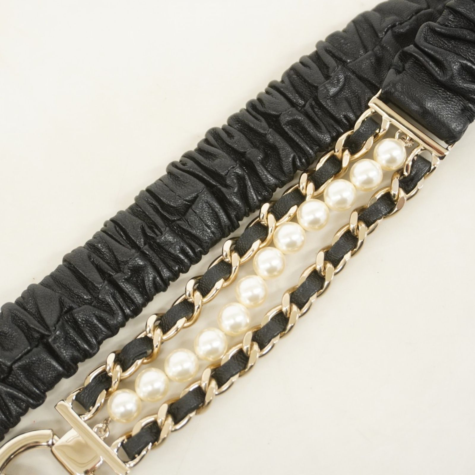 CHANEL レザーチェーンベルト CHANEL ヴィンテージチェーンベルト