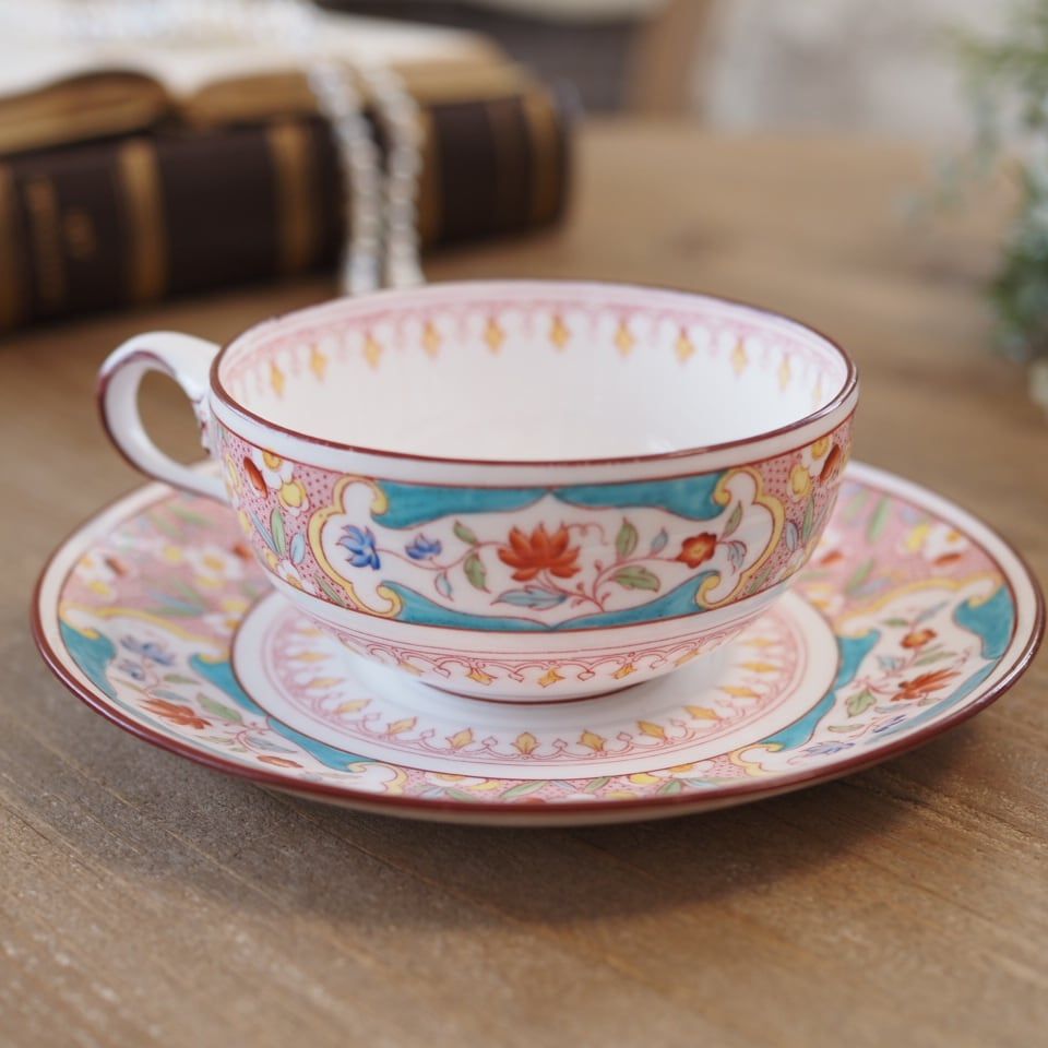 希少】サルグミンヌ ミントンパターン768 カップ＆ソーサー 西洋陶磁