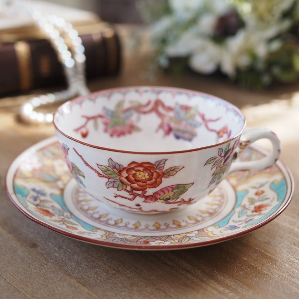 訳ありフランスアンティーク サルグミンヌ ミントン252＆767 カップ