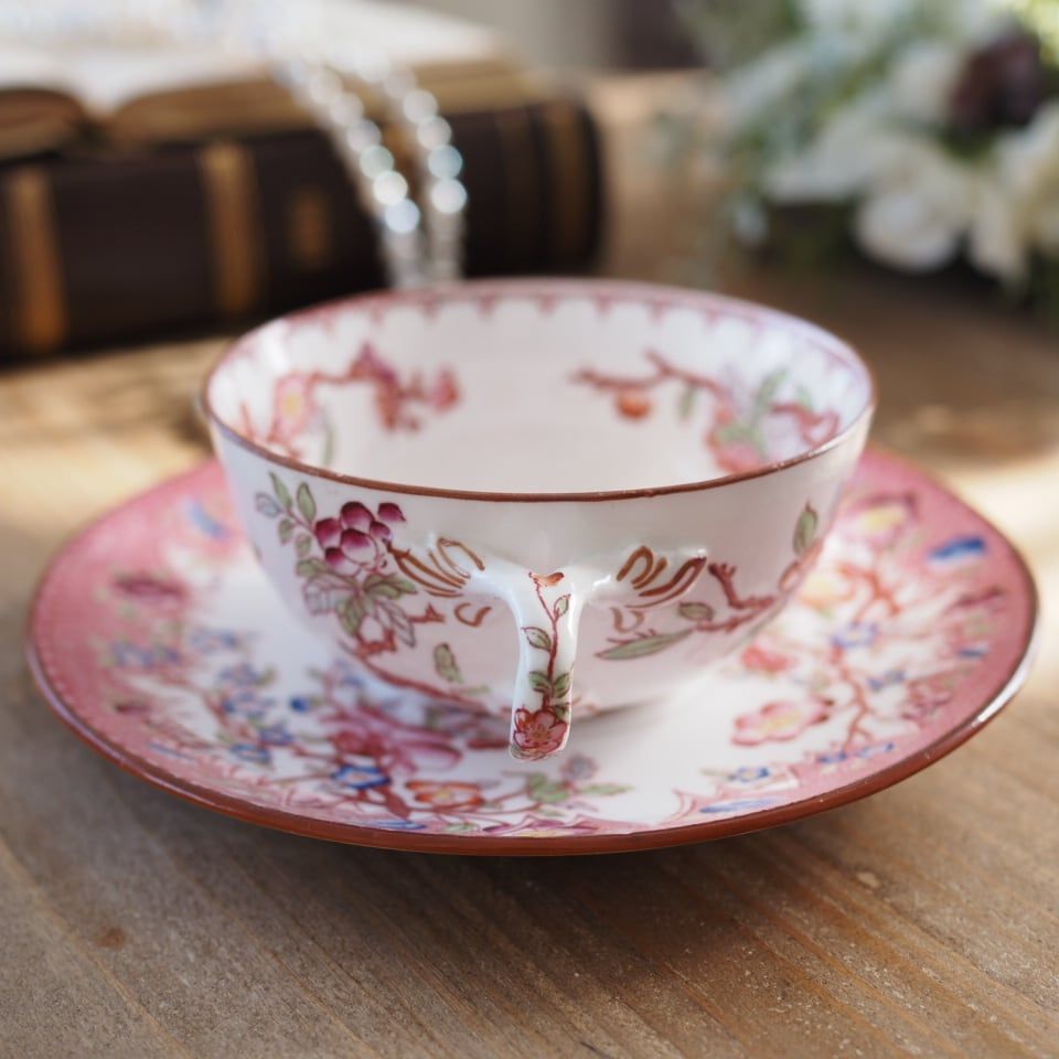 希少フランスアンティーク サルグミンヌ ミントン252＆219 カップ