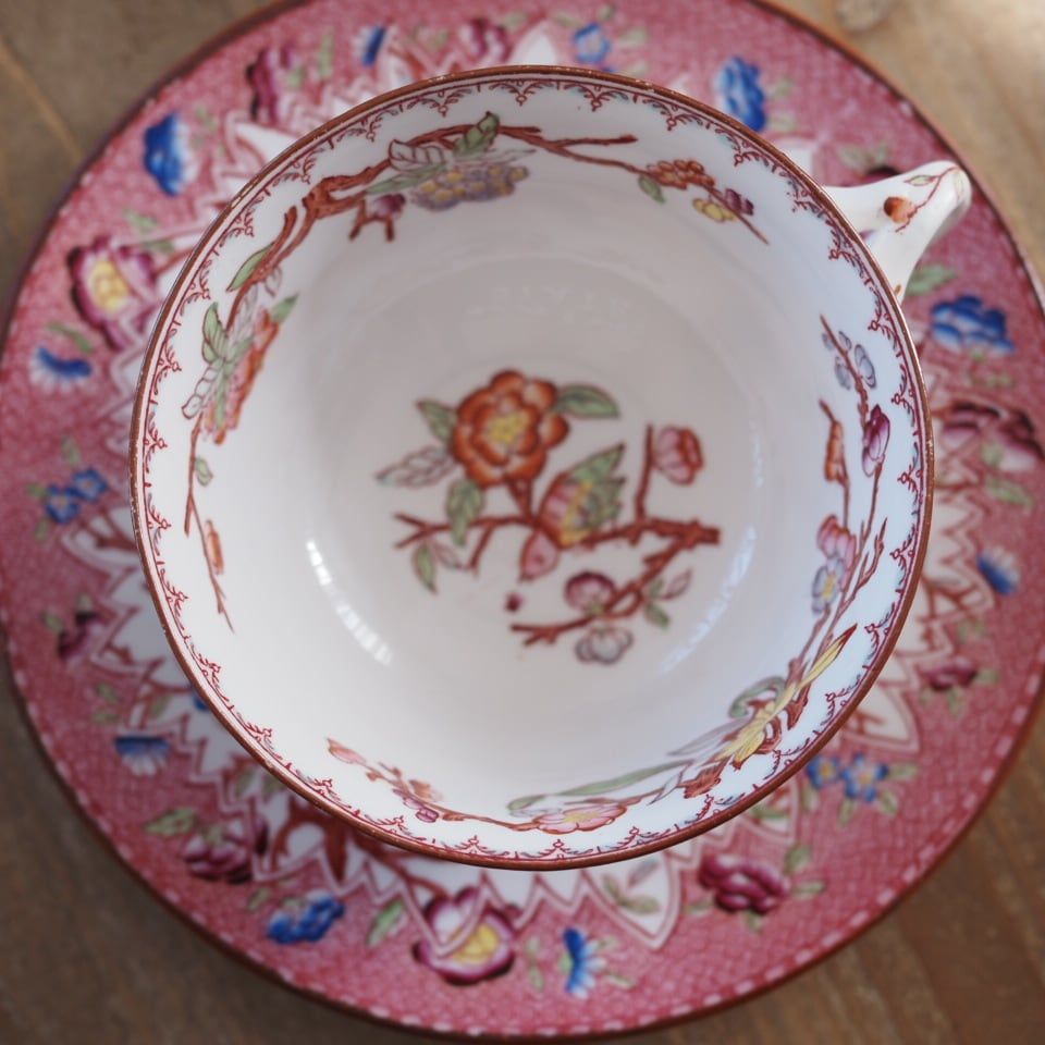 希少フランスアンティーク サルグミンヌ ミントン252＆219 カップ