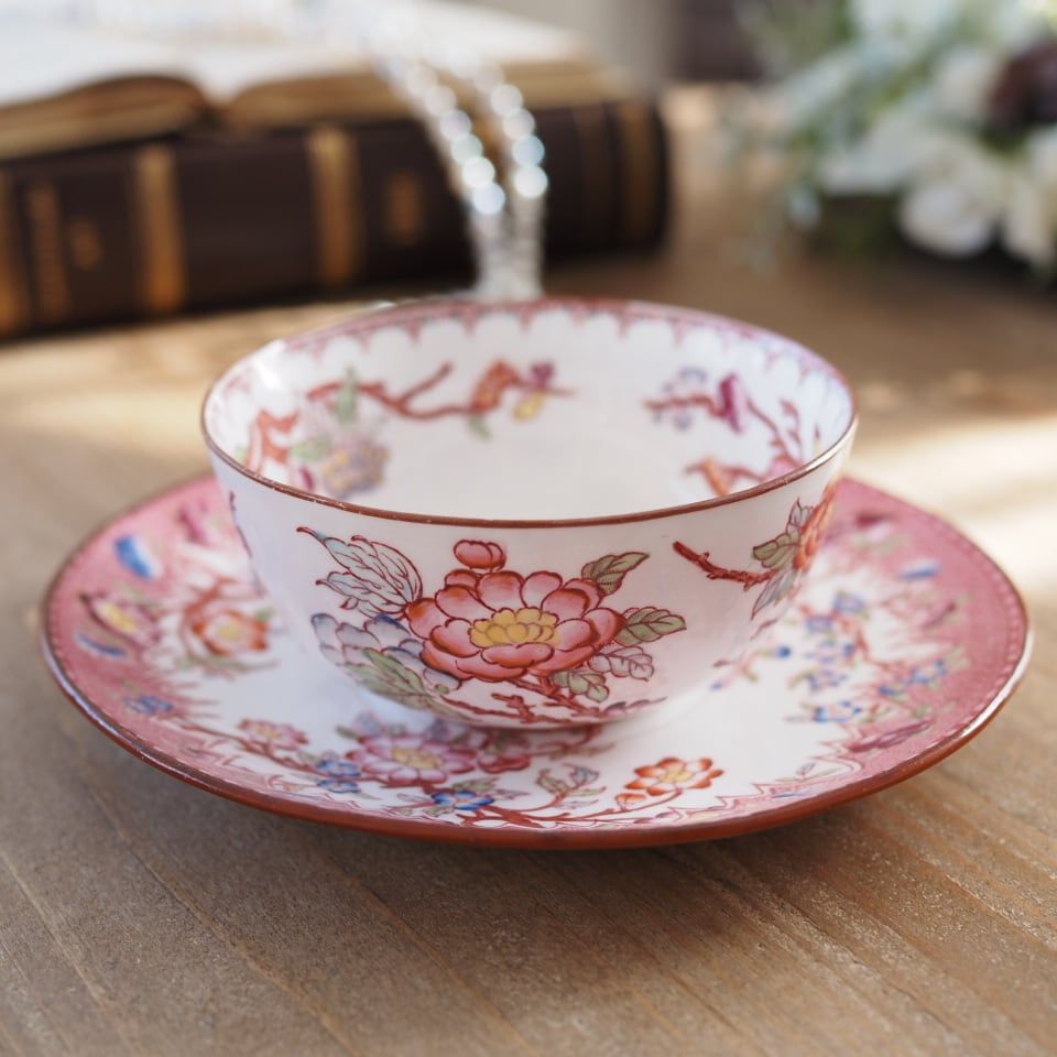 希少フランスアンティーク サルグミンヌ ミントン252＆219 カップ