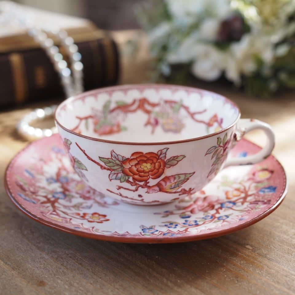 希少フランスアンティーク サルグミンヌ ミントン252＆219 カップ