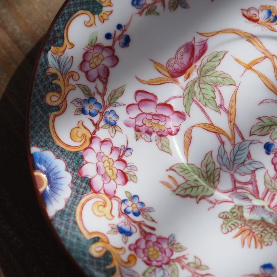 希少　美品　サルグミンヌ　カップ&ソーサー　フランスアンティーク 希少フランスアンティーク サルグミンヌ ミントン215 カップ＆ソーサー