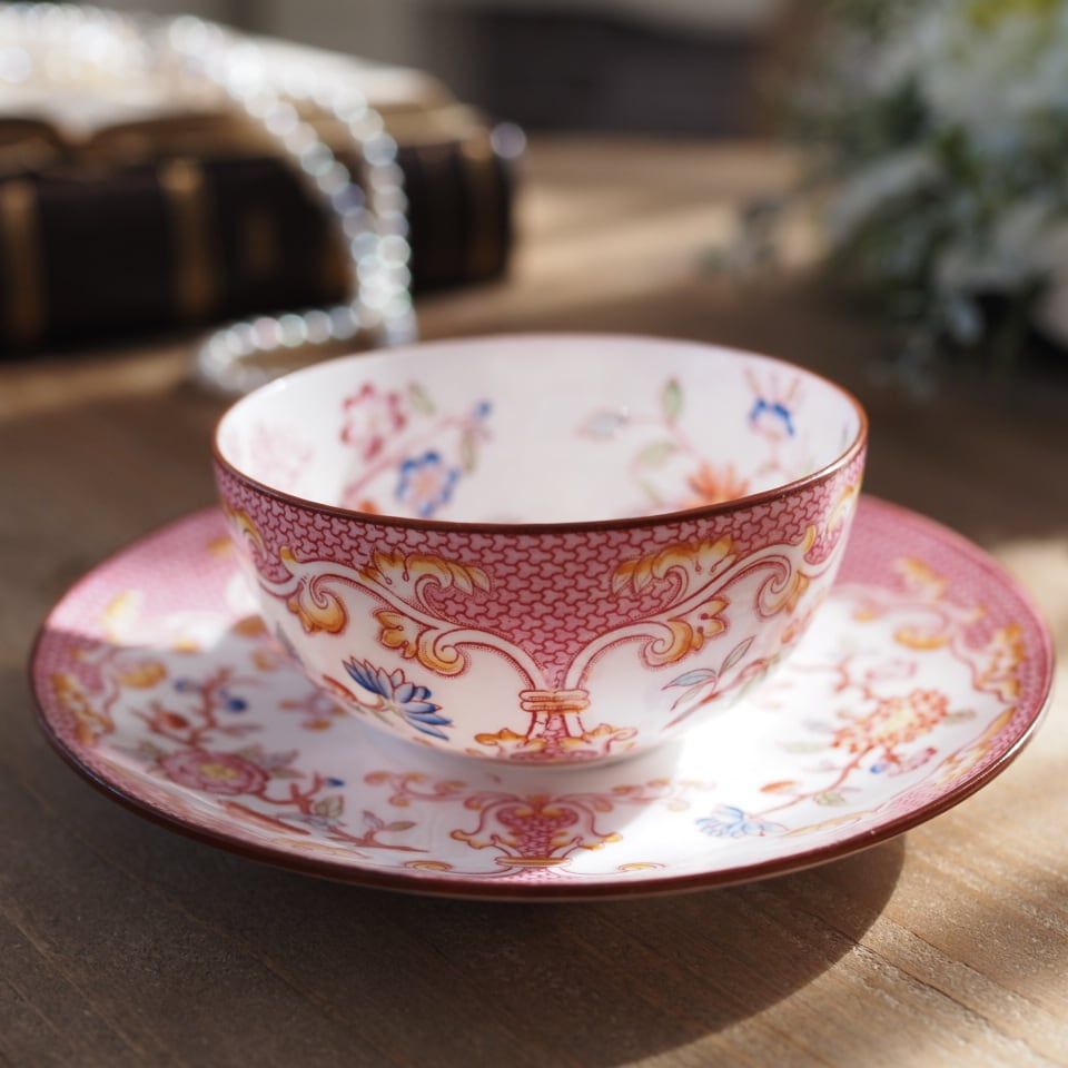 希少フランスアンティーク サルグミンヌ ミントン235 カップ＆ソーサー