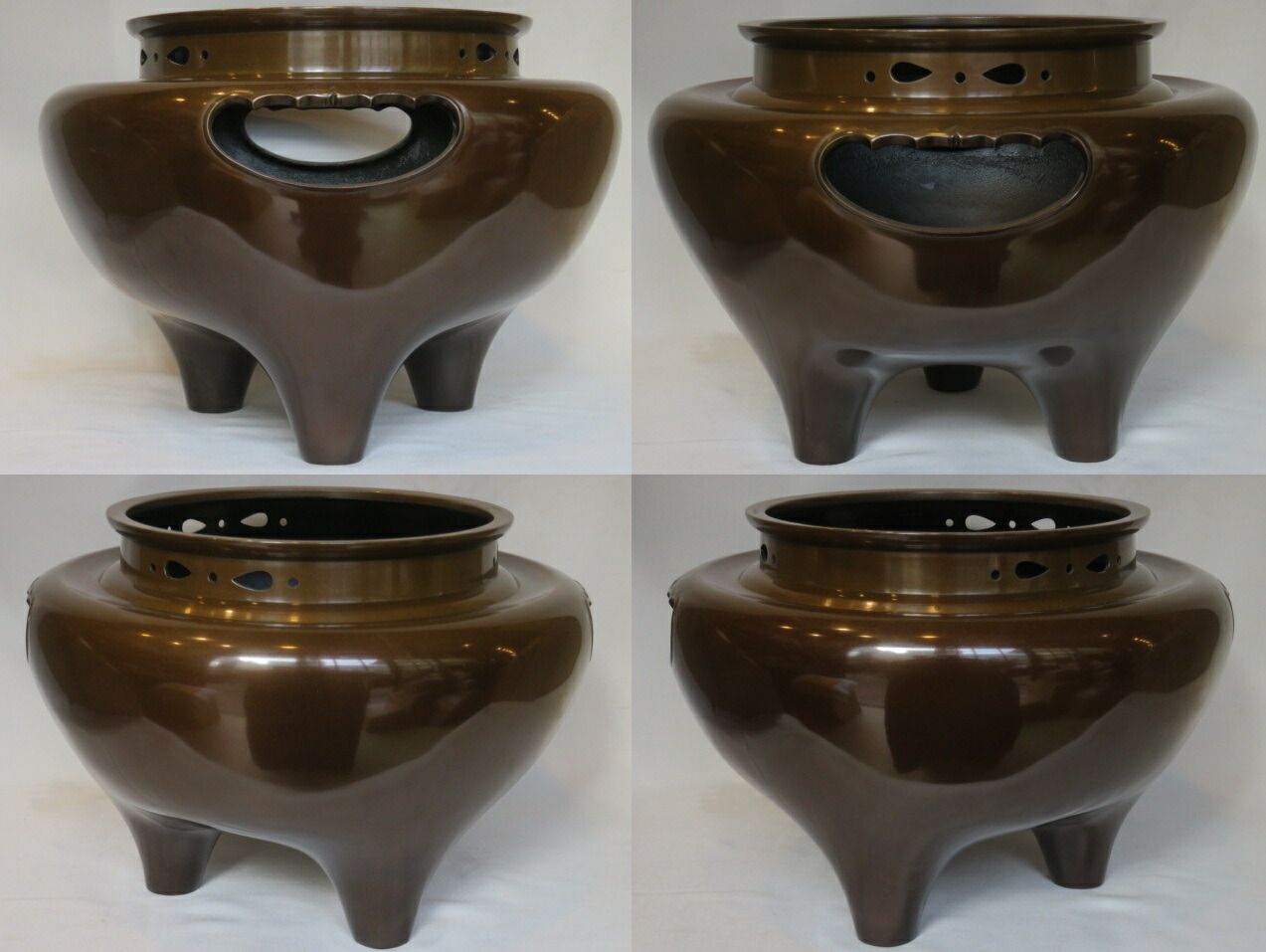 新春）鋳師 金森紹栄作 唐銅 朝鮮風炉 真釜添え 茶道具【税込・送料込