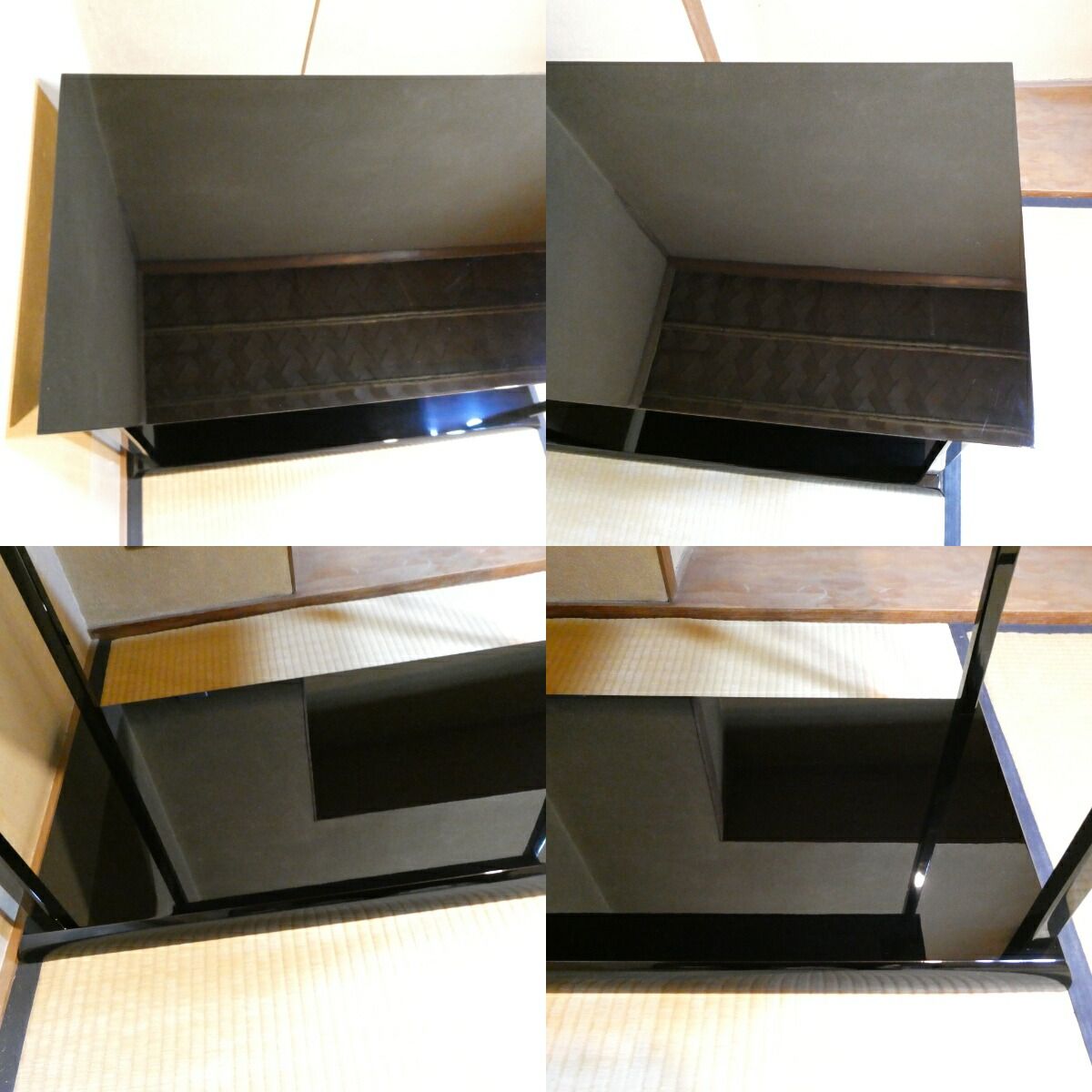 京間幅】輪島塗 塗師 静峰（大家芳男）作 真台子 茶道具【中古 美品