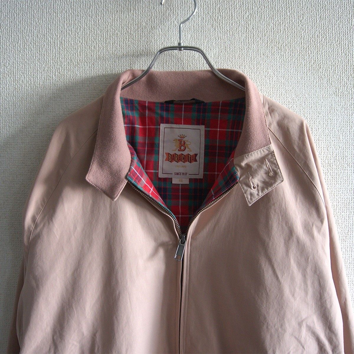 【美品/ビッグサイズ】 BARACUTA 【G9 スウィングトップ ハリントンジャケット】 46 ヌード バラクータ イングランド製 26010507 美品/ビッグサイズ】 BARACUTA 【G9 スウィングトップ ハリントン