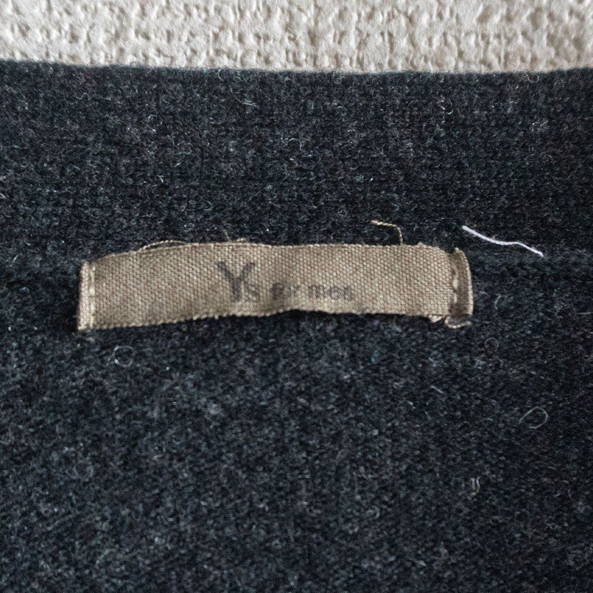 美品/80S】Y's for men【ウール カーディガン】チャコール YOHJI