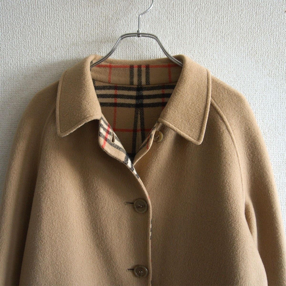 美品】 BURBERRYS 【ノバチェック リバーシブル コート】 バーバリーズ