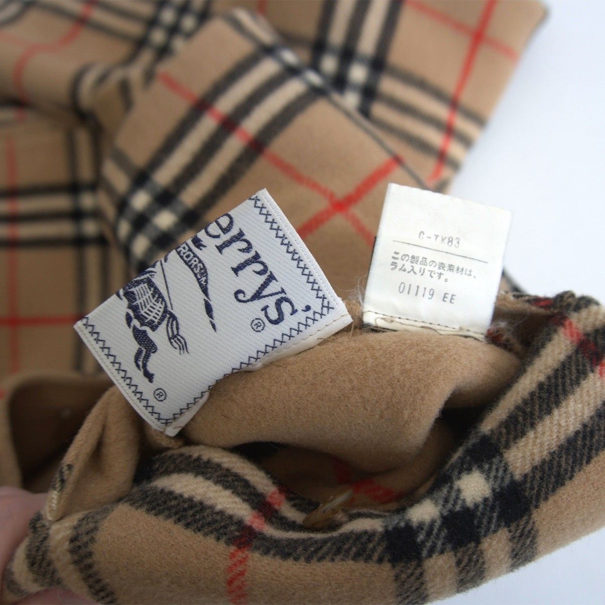 美品】 BURBERRYS 【ノバチェック リバーシブル コート】 バーバリーズ