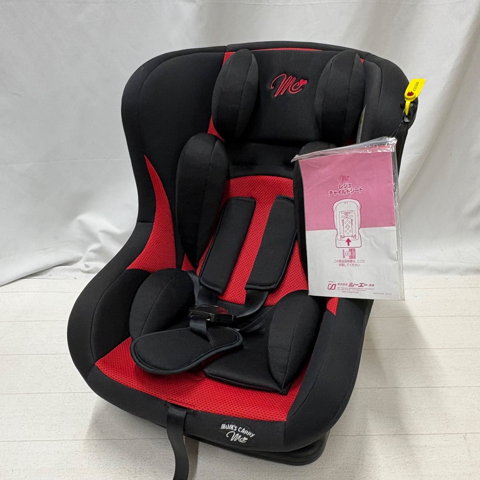 マムズキャリーMC レジェ チャイルドシート LB-363 レッド ブラック 赤