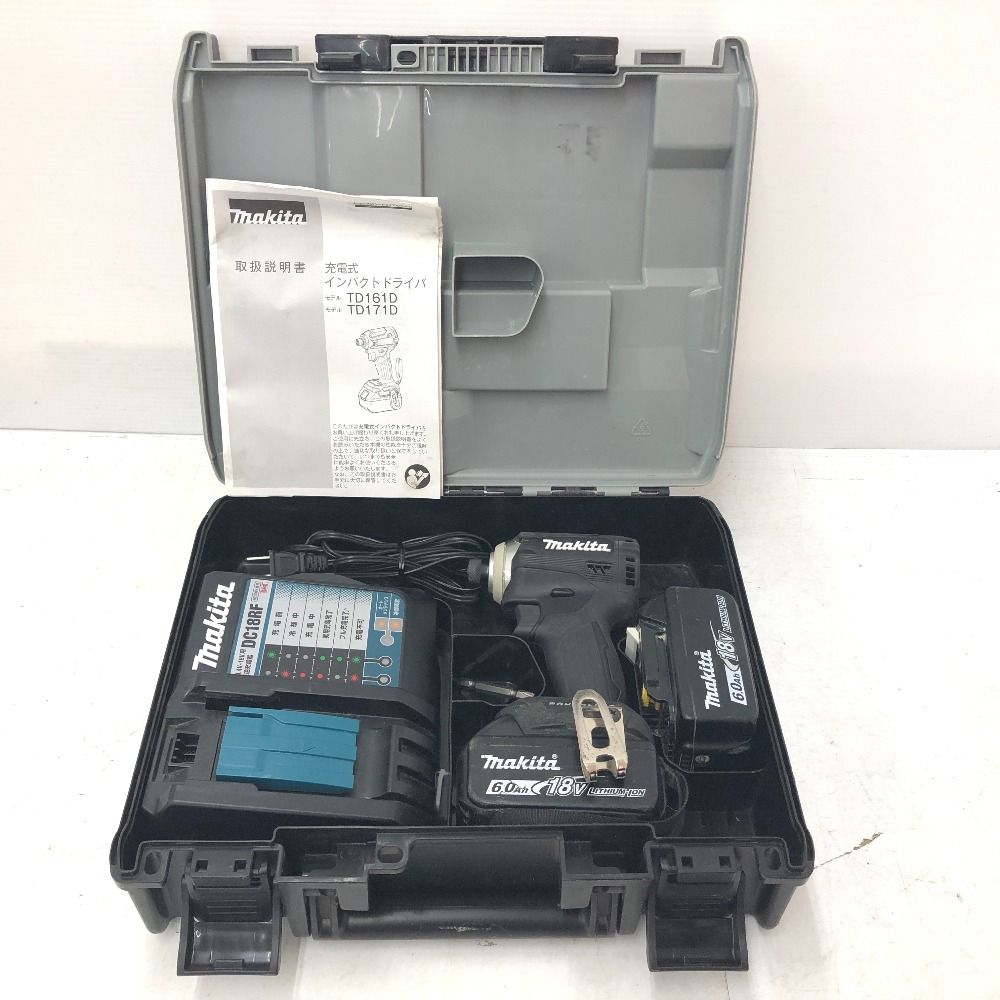 makita マキタ 18V 6.0Ah 充電式インパクトドライバ ブラック ケース 