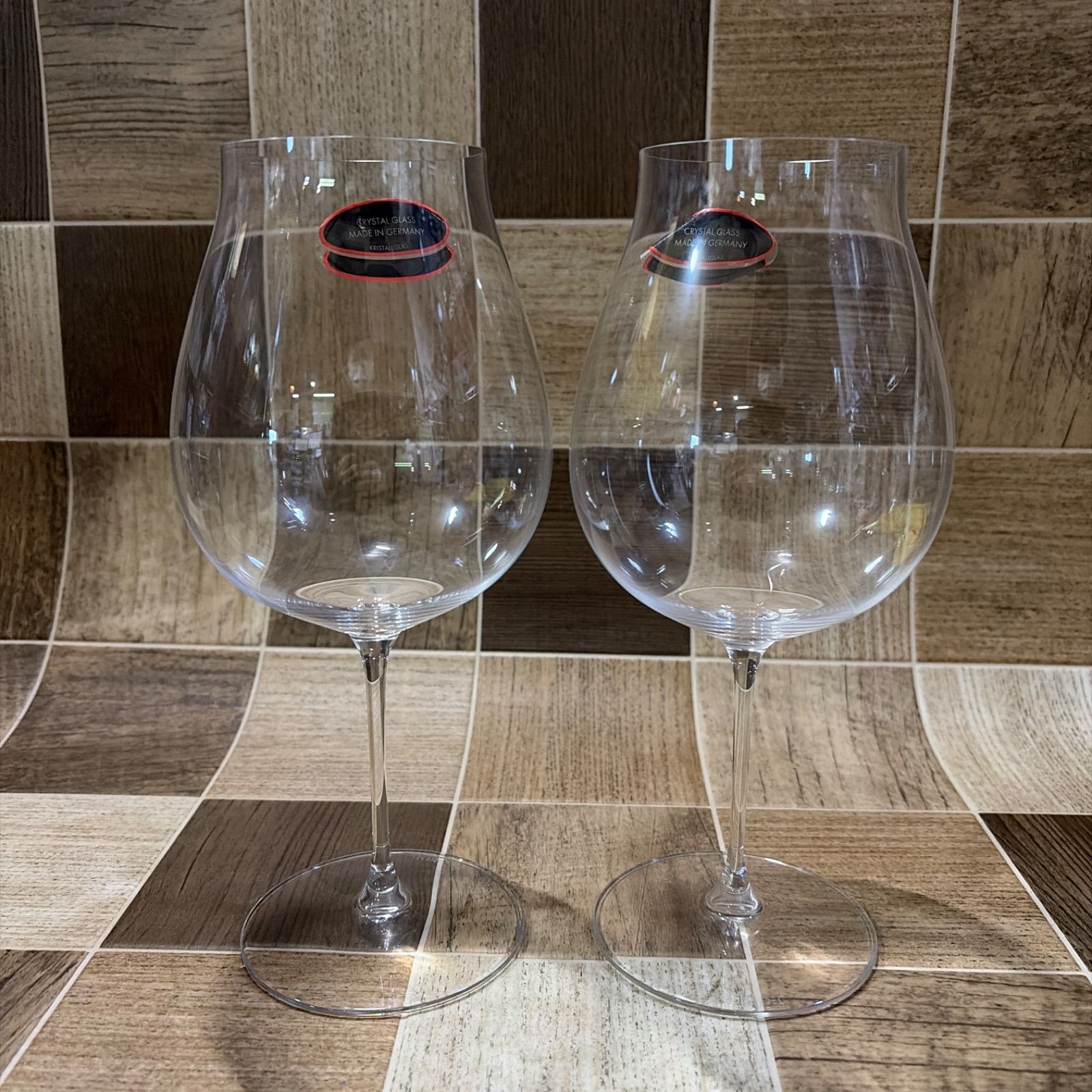 展示未使用 RIEDEL リーデル VERITAS ニューワールド ピノ ノワール ワイングラス ペア 6449 67 - メルカリ