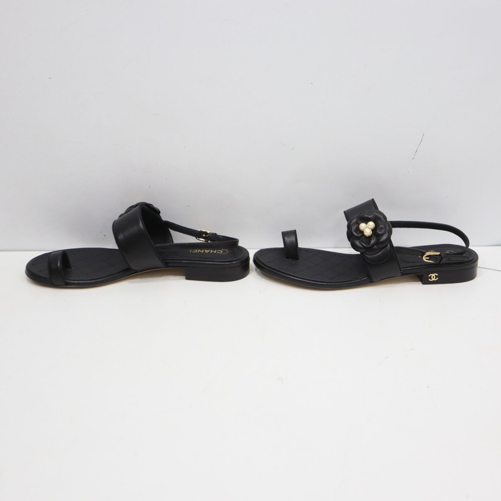 CHANEL シャネル サンダル G31666 カメリア サイズ38 約25cm