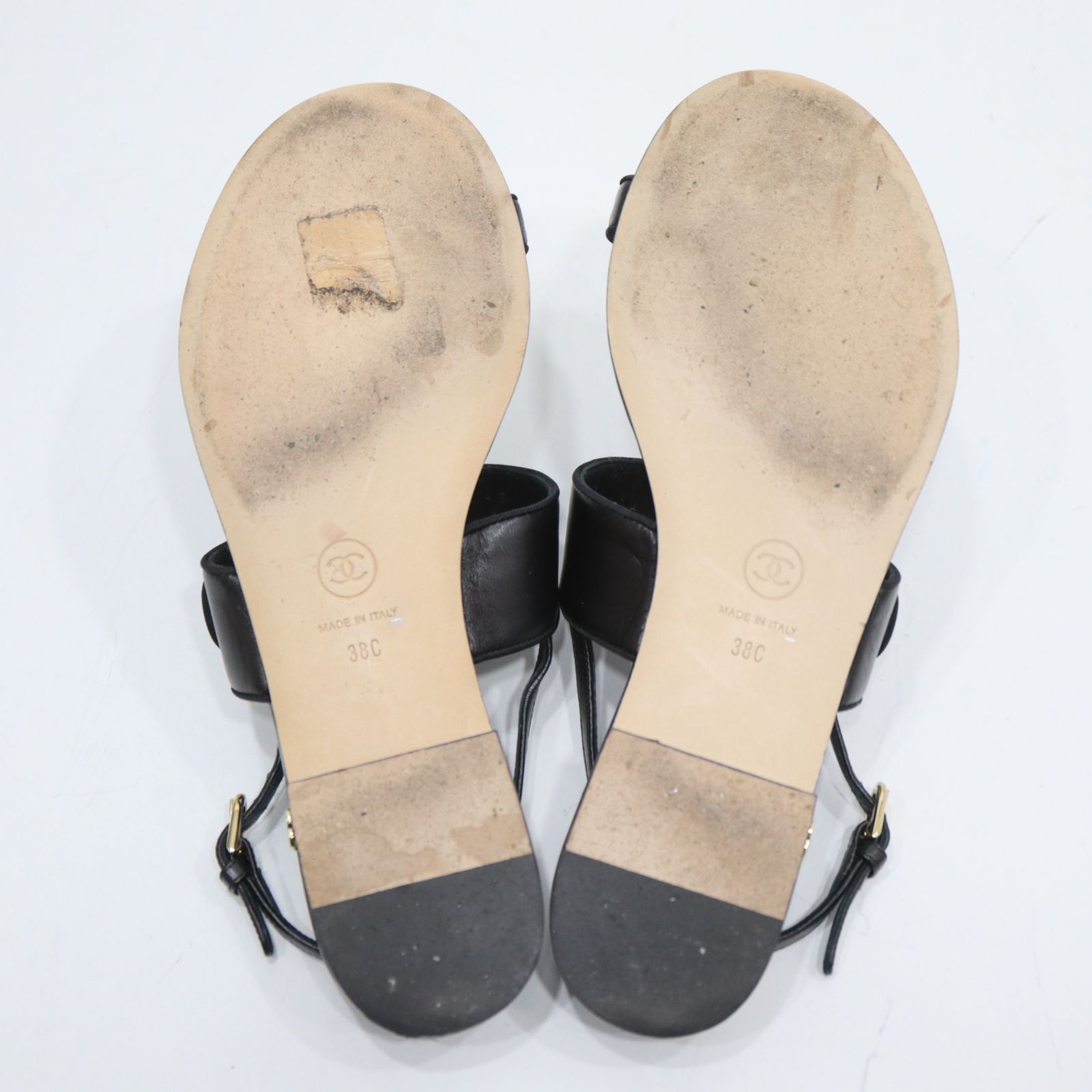 CHANEL シャネル サンダル G31666 カメリア サイズ38 約25cm