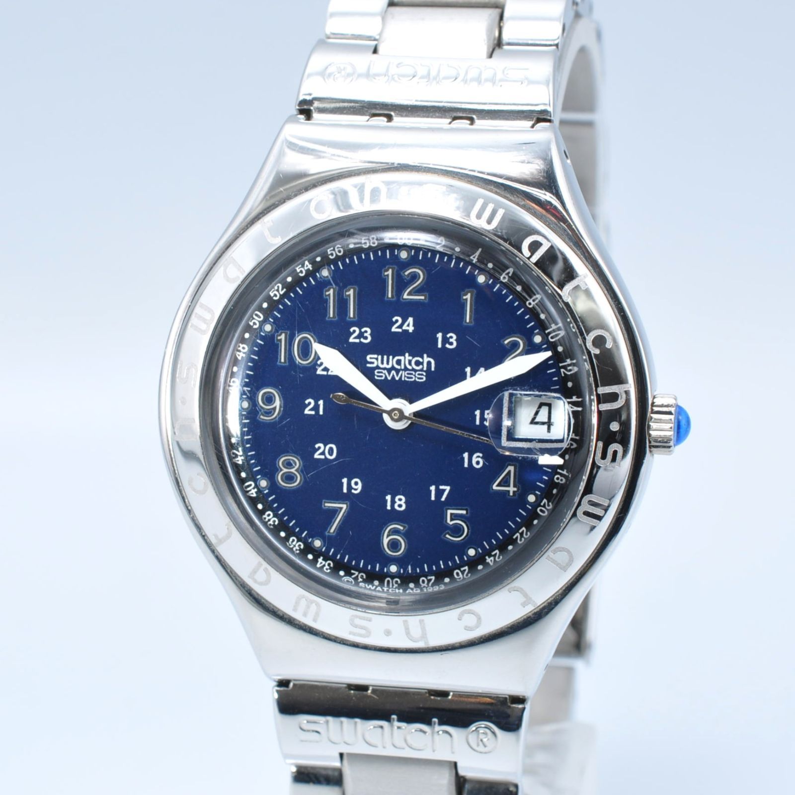 スウォッチ swatch IRONY（Swatch） ✨SWATCH✨スウォッチ✨IRONY✨クォーツ✨デイト✨ブルー文字盤✨腕時計✨ 腕時計 IRONY アイロニー メンズ 腕時計