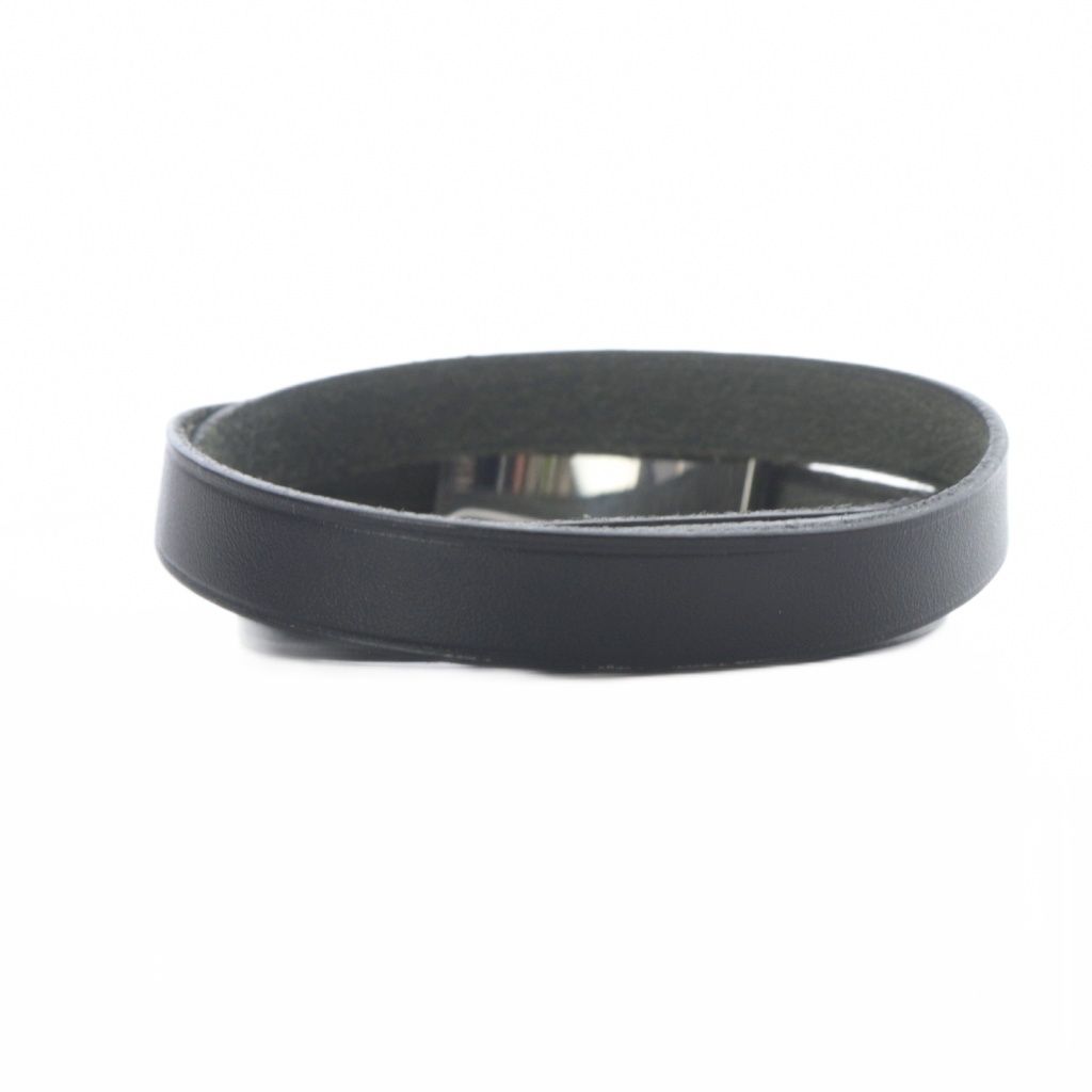 999 HERMES アピ 2 ロングブレスレット レザー 黒 □E刻印 999 HERMES