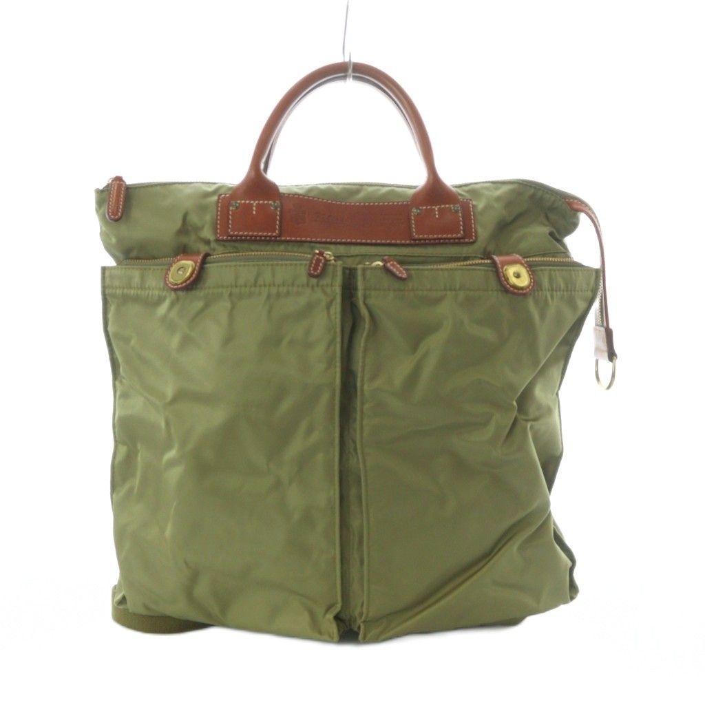 良品 Felisi フェリージ ヘルメットバッグ ナイロン 肩掛け カーキ