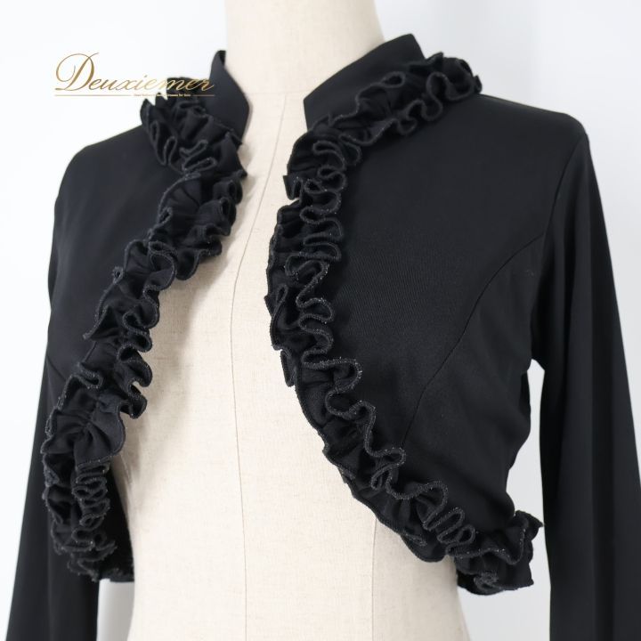 フラメンコ 衣装 トップス ブラック系 プリマブティック ボレロ フリル