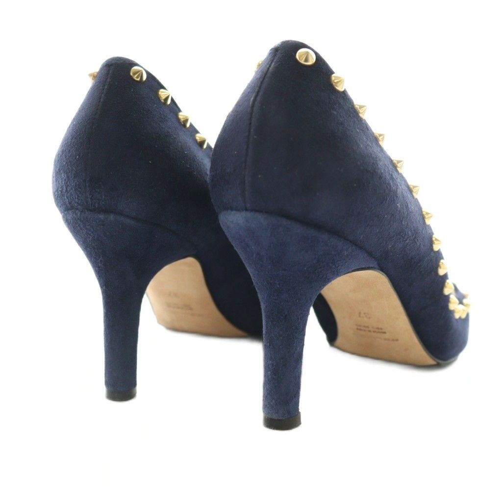 ペリーコ PELLICO パンプス スタッズ 37 紺 ネイビー /SS □OS - メルカリ