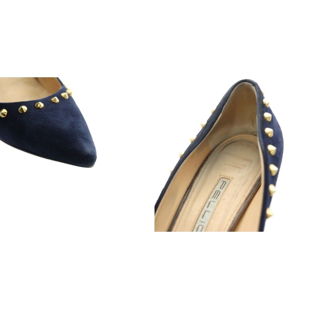 ペリーコ PELLICO パンプス スタッズ 37 紺 ネイビー /SS □OS - メルカリ